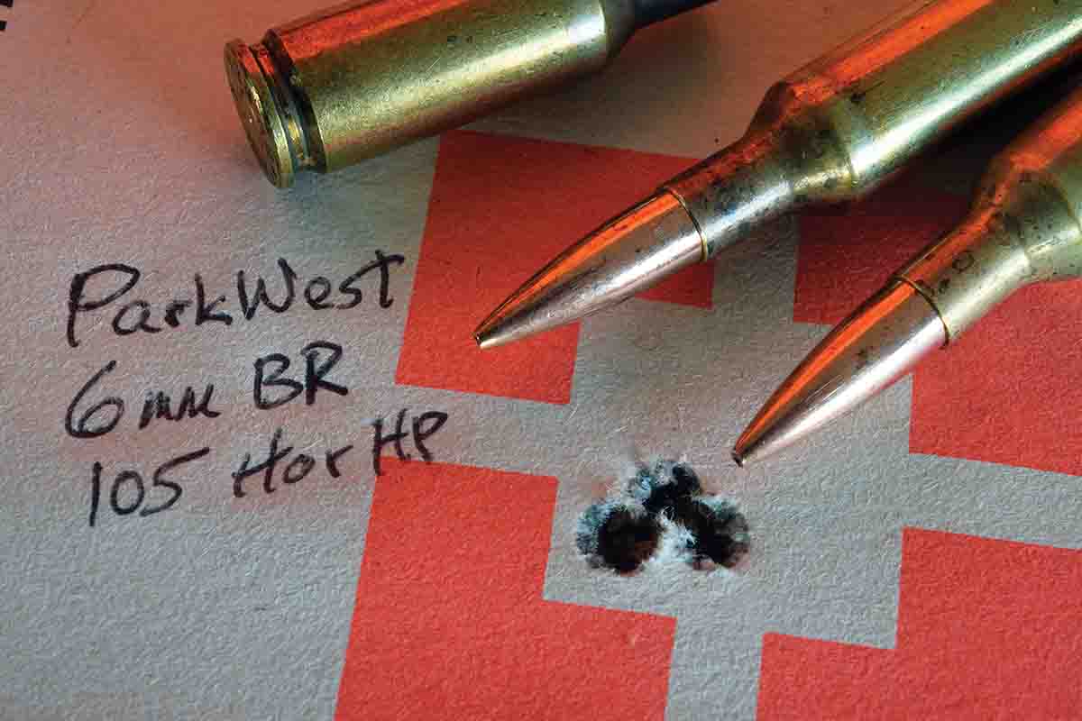 A Parkwest Ace with Ward Dobler’s handloads routinely shot exceptional groups.